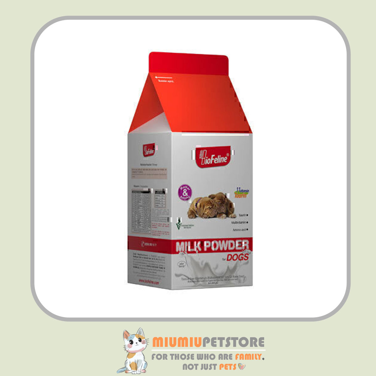 biofeline-dog-milk-powder-200g شیر خشک سگ بیوفلاین – وزن ۲۰۰ گرم