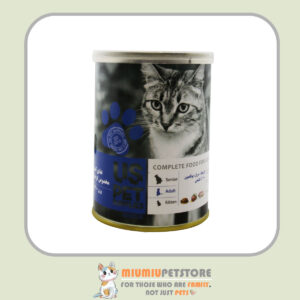 کنسرو غذای گربه یو اس پت با طعم مرغ و گوشت گوساله و بوقلمون UsPet Canned Food With Chicken & Veal & Turkey وزن 400 گرم