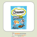 تشویقی گربه مولتی ویتامین دریمیز با طعم ماهی و میگو Dreamies ShakeUps With Multivitamins وزن 55 گرم
