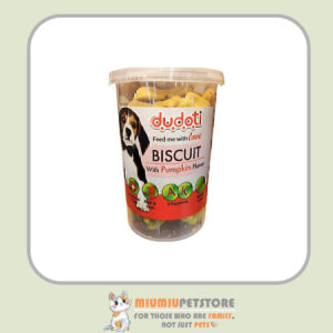 بیسکویت تشویقی سگ دودوتی با طعم کدو Dudoti Dog Treat Biscuits with Pumpkin وزن 150 گرم