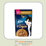 پوچ گربه فلیکس با طعم گوشت ماهی در سس گوجه – وزن ۷۵ گرم