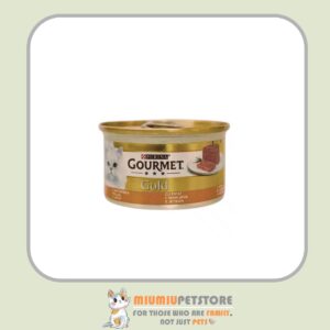 کنسرو غذای گربه گورمت با طعم جگر Gourmet Gold Liver Pate وزن 85 گرم