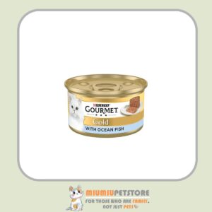 کنسرو غذای گربه گورمت با طعم ماهی اقیانوس Gourmet Gold Ocean Fish Pate وزن 85 گرم