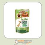 پوچ سگ جرهای با طعم مرغ و سبزیجات JerHigh Chicken And Vegetable Chunks In Gravy وزن 120 گرم