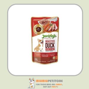 پوچ سگ جرهای با طعم اردک کبابی JerHigh Roasted Duck Chunks In Gravy وزن 120 گرم