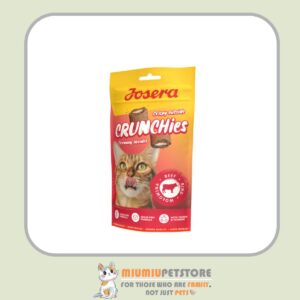 تشویقی بالشتی گربه جوسرا با طعم گوشت گاو Josera Cat Crunchies With Beef وزن 60 گرم