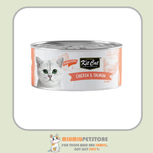 کنسرو غذای گربه کیت کت با طعم مرغ و ماهی سالمون – ۸۰ گرم