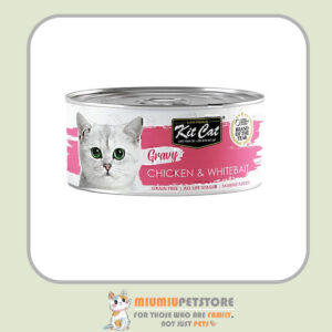 کنسرو غذای گربه کیت کت با طعم مرغ و بچه ماهی در سس – ۷۰ گرم