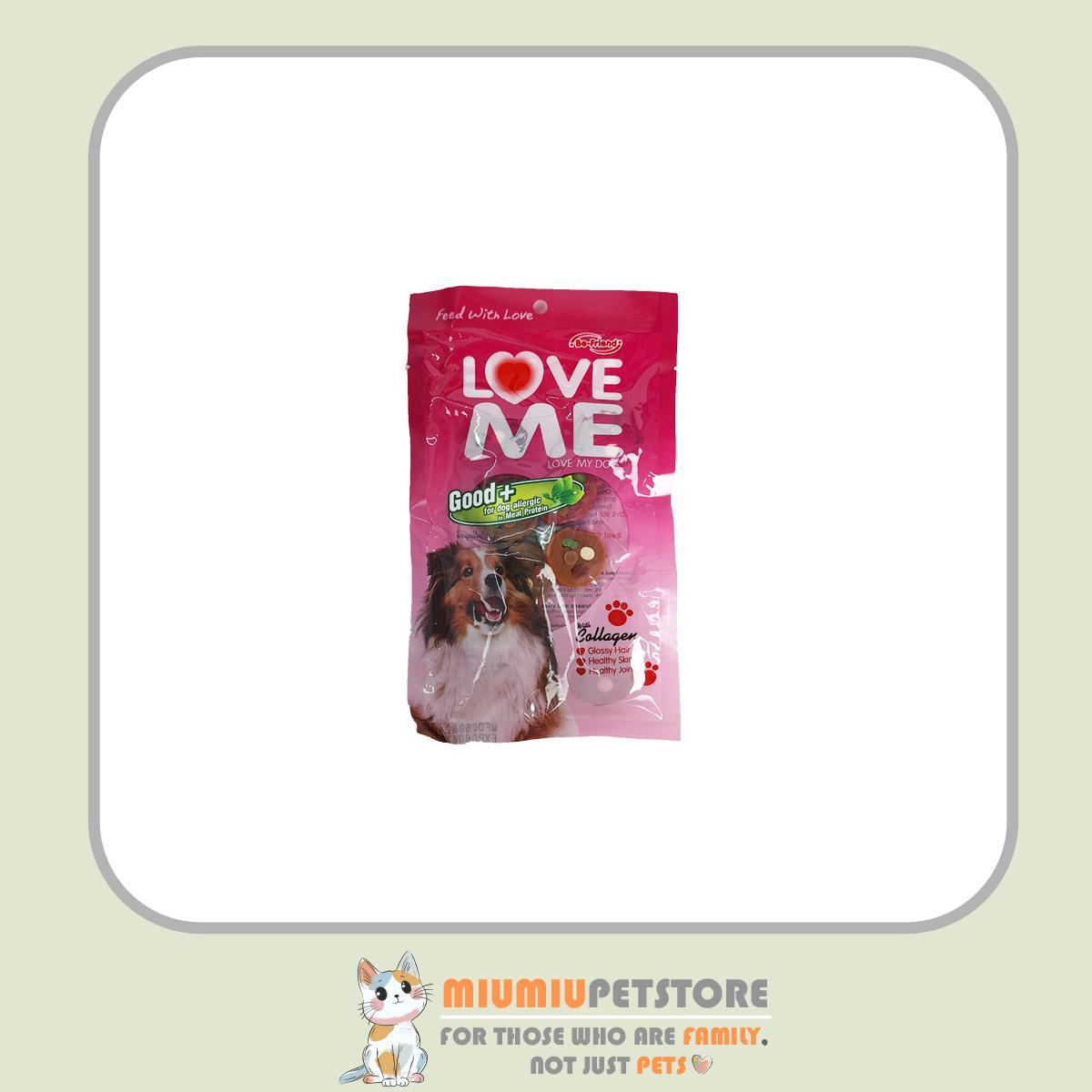loveme-dog-treat-chicken-breast-collagen-80g تشویقی سگ لاو می طعم سینه مرغ همراه کلاژن Love Me Dog Treats وزن 80 گرم