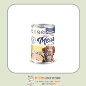کنسرو غذای سگ مئوس مناسب گوارش و پوست‌ حساس Meus Delicate Chicken Recipe وزن 400 گرم