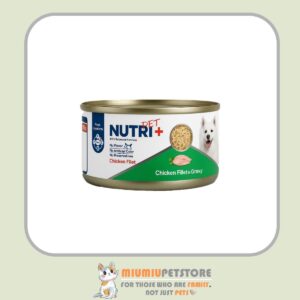کنسرو غذای سگ نوتری نچرال با طعم مرغ Nutri Chicken Fillet in Gravy وزن 120 گرم