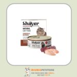 کنسرو غذای گربه با طعم مرغ و شترمرغ در سس گوشت شایر Shayer Natural Cat Food Chicken & Ostrich وزن 110 گرم