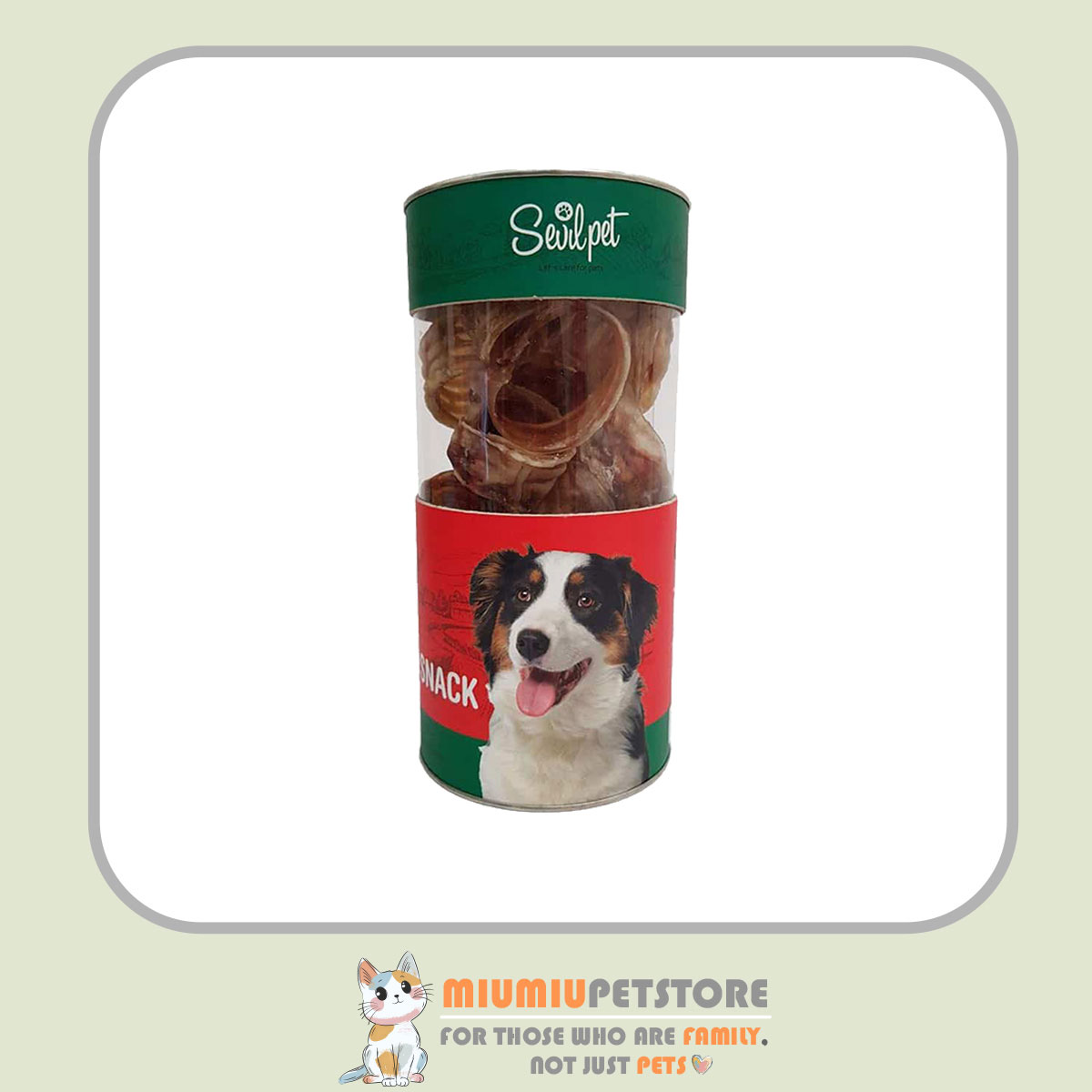 soilpet-dog-snack-cattle-trachea-150g تشویقی خرخره گوساله سویل پت – ۱۵۰ گرم - Image 1