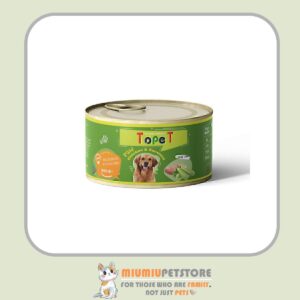 کنسرو غذای سگ تاپت با طعم مرغ و کدو سبز Topet Pate With Chicken & Zucchini وزن 200 گرم