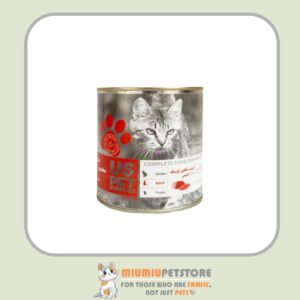 کنسرو غذای گربه یو اس پت با طعم گوشت گاو خالص UsPet Canned Food With Pure Beef وزن 800 گرم