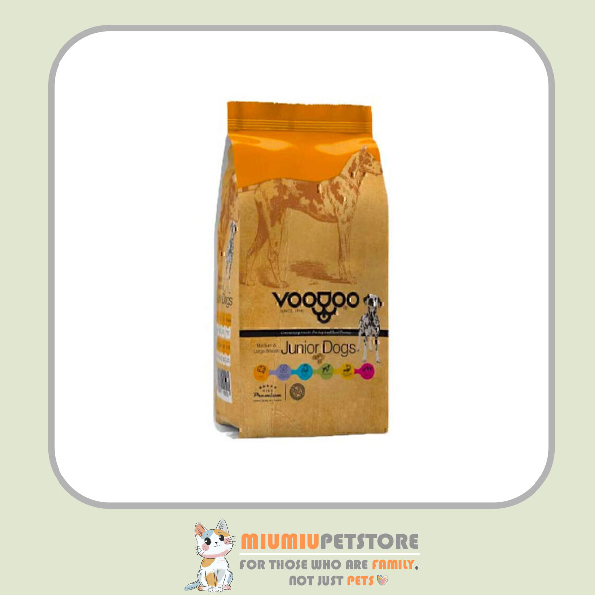 voodoo-medium-large-junior-10kg غذای خشک توله سگ وودو نژاد متوسط و بزرگ – وزن ۱۰ کیلوگرم