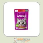 پوچ گربه ویسکاس با طعم گوشت گاو و جگر مدل پته Whiskas Pate With Beef and Liver وزن 75 گرم