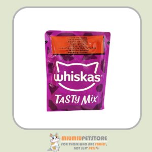 پوچ گربه ویسکاس با طعم گوشت گاو و پرندگان Whiskas Tasty Mix Cat Pouch With Beef & Poultry In Gravy وزن 85 گرم