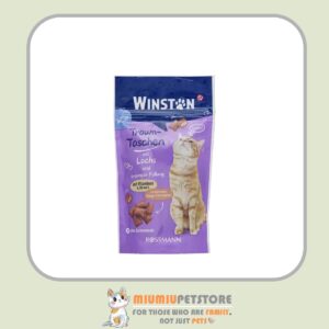 تشویقی بالشتی گربه وینستون با طعم سالمون Winston Treats With Salmon وزن 50 گرم