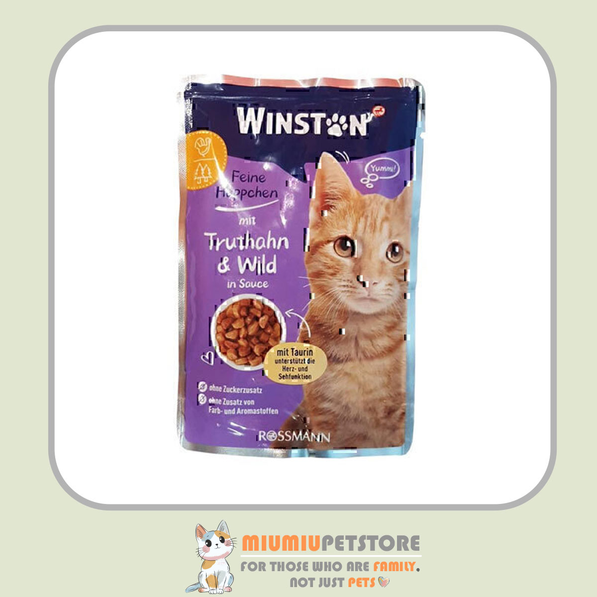 winstone-cat-pouch-game-and-turkey-in-sauce-100g پوچ گربه وینستون با طعم گوشت شکار و بوقلمون در سس – ۱۰۰ گرم