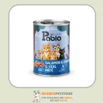 کنسرو پرمیوم گربه بالغ با طعم گوشت گوساله و مرغ و ماهی 800 گرم پابلو